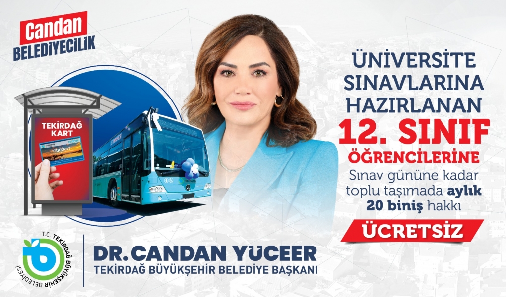 12. SINIF ÖĞRENCİLERİNE TEKULAŞ'TAN ULAŞIM MÜJDESİ