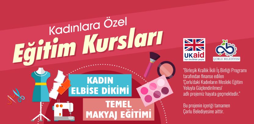 Çorlu´da Yaşayan Kadınlara Birleşik Krallık Destekli Mesleki Gelişim Projesi