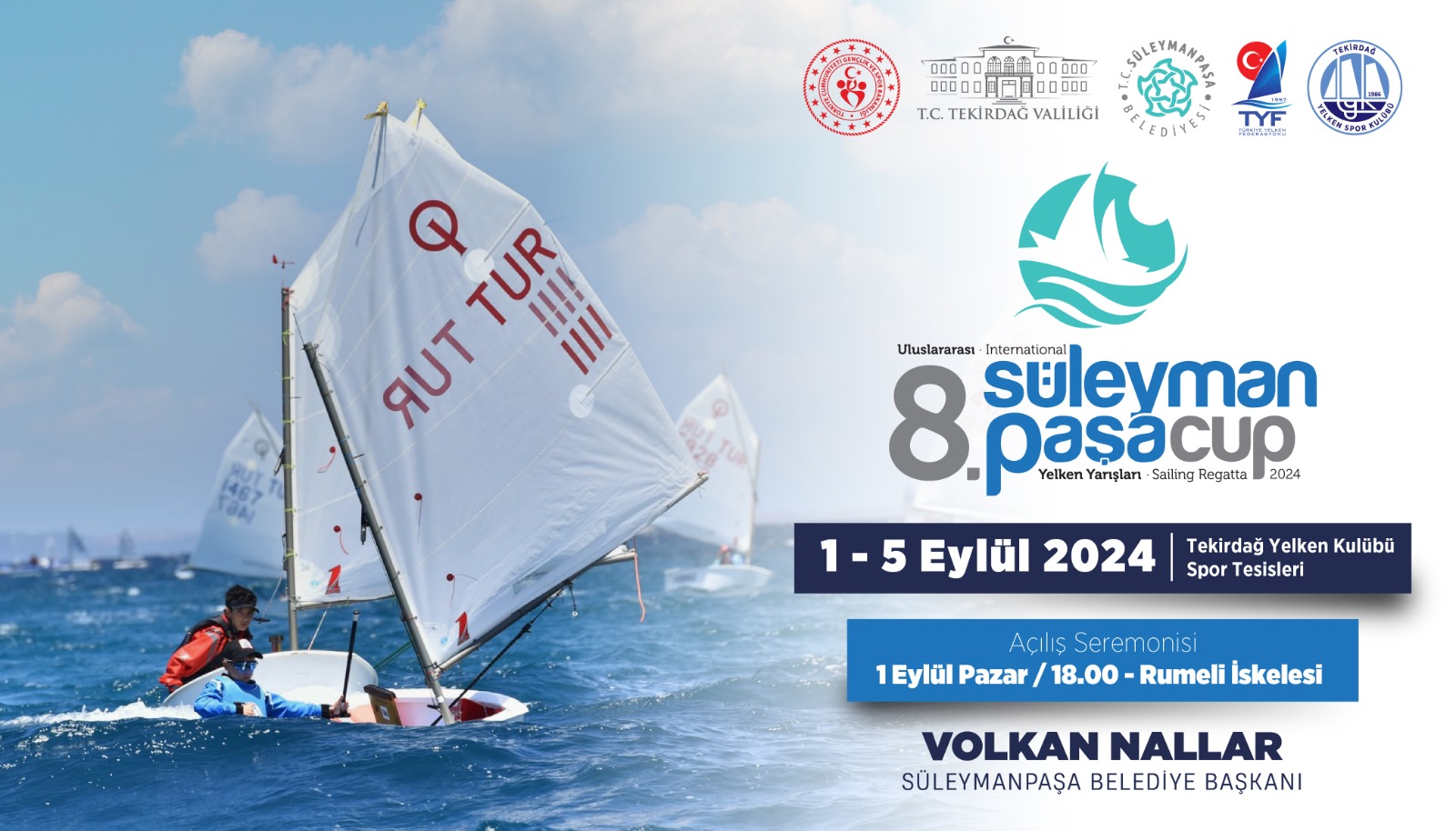 Süleymanpaşa Cup Yelken Yarışları Başlıyor