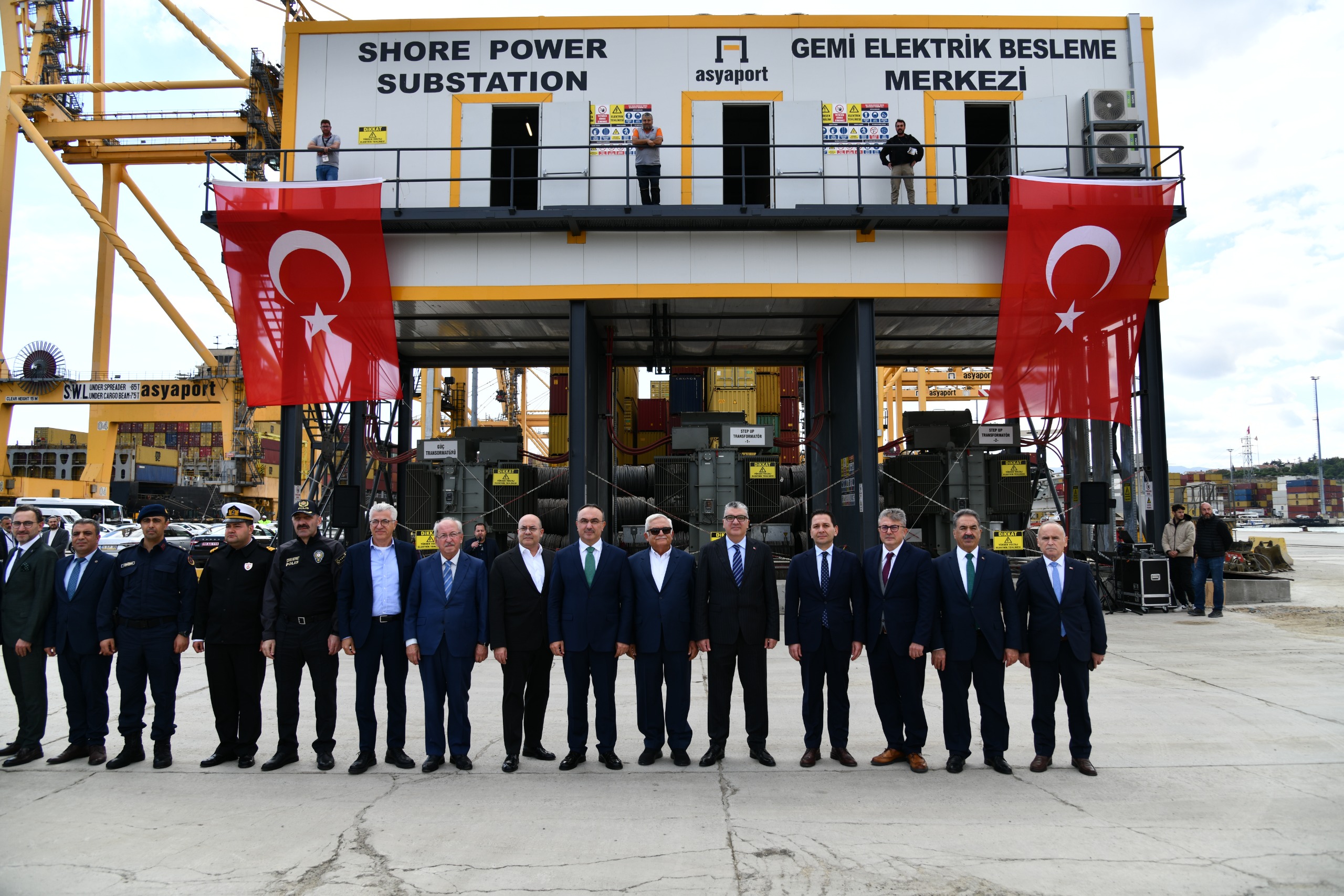 Türkiye’nin İlk, Avrupa’nın 3. Yüksek Gerilim İle Gemi Elektrik Besleme Tesisi’ni Devreye Alma Töreni Düzenlendi